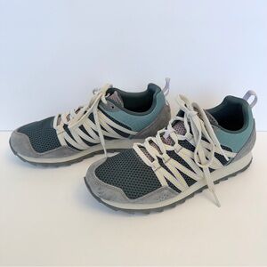 Merrell Women's Alpine Sneaker mesh and suede hiking shoes in green, size 9